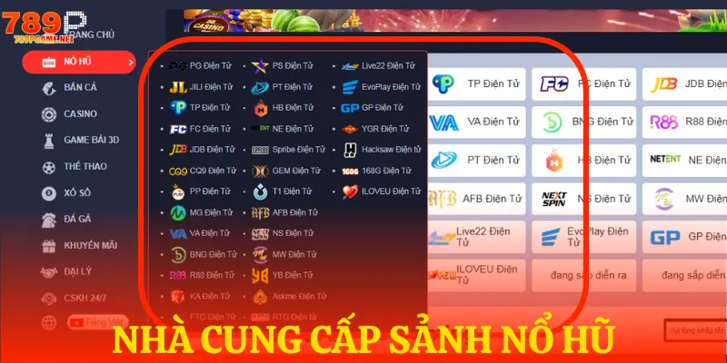 Danh sách đối tác cung cấp game nổ hũ uy tín Danh sách đối tác cung cấp game nổ hũ uy tín